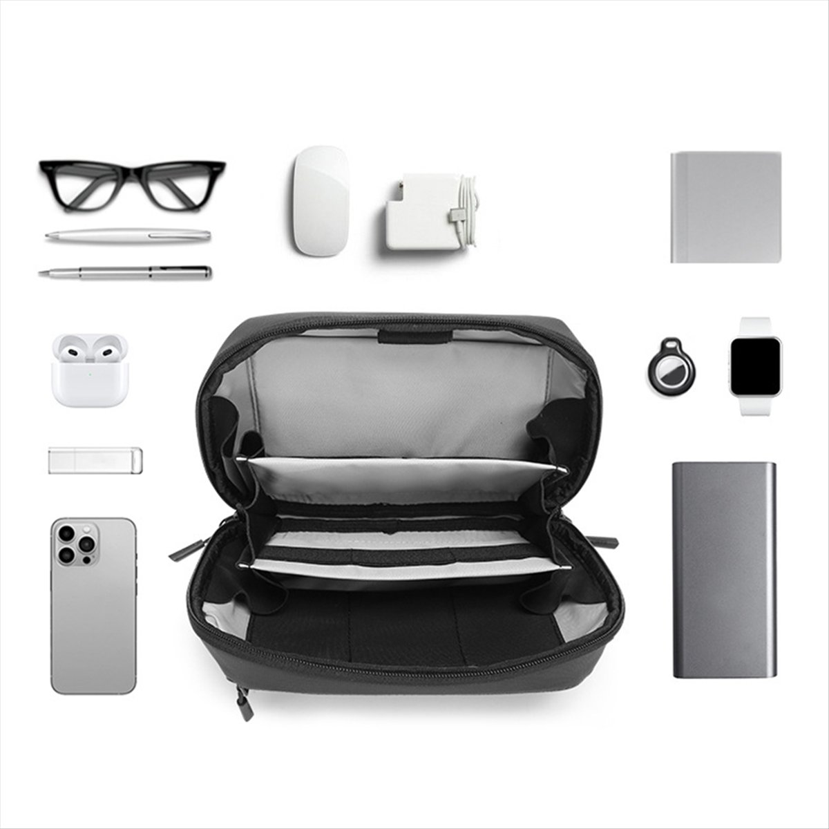 ☶❈＊♥AC1579-Waterproof Tech Pou - Tech Accessories Storage 评论和价格