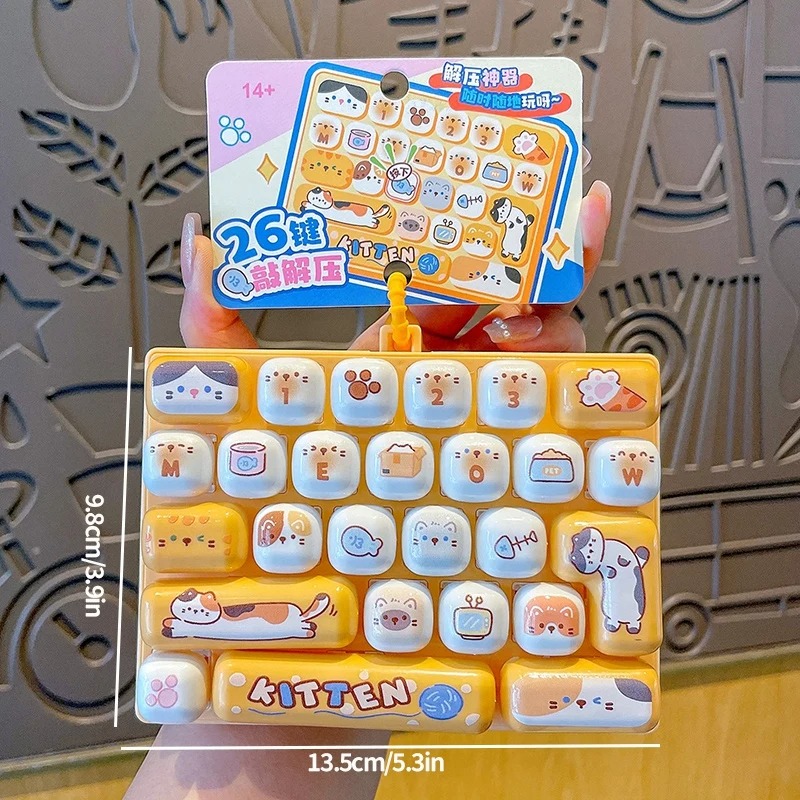 26Grid Keycap Clicker Anti Str - Kawaii Tech Accessories 评论和价格